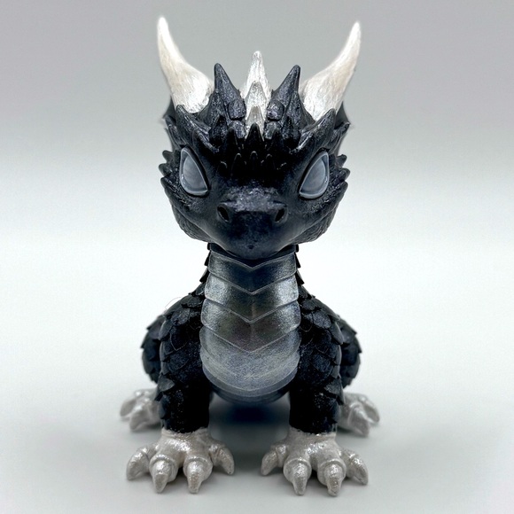Pearl and GunMetal Dragon Baby - Picture 3 of 6
